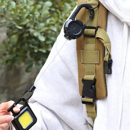 Automatic Retractable Wire Rope Luya Anti-theft Tactical Keychain